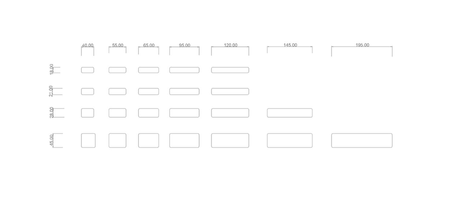 Dimensions for planed timber