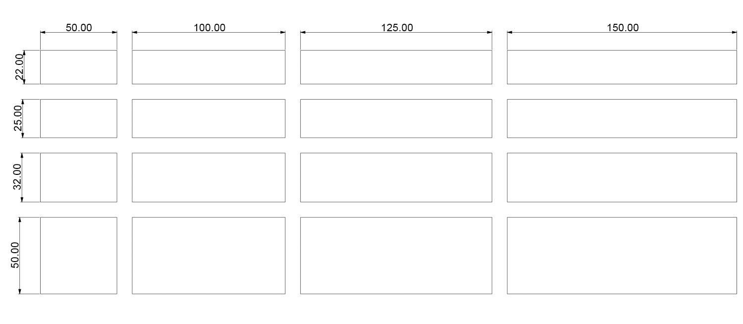 Dimensions for sawn timber